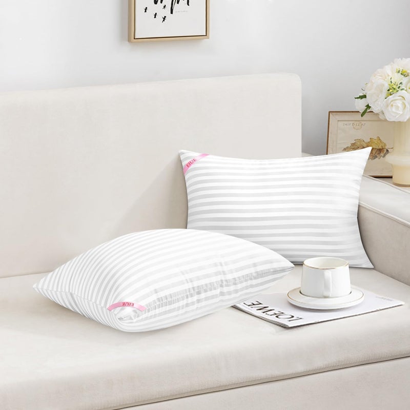 EIUE Throw Pillow Inserts, Machine Washable Pillows,Premium Polyester Fiber Fill for Sofa Bed & Decorative Cushions (White, 12x20inch) - Image 5